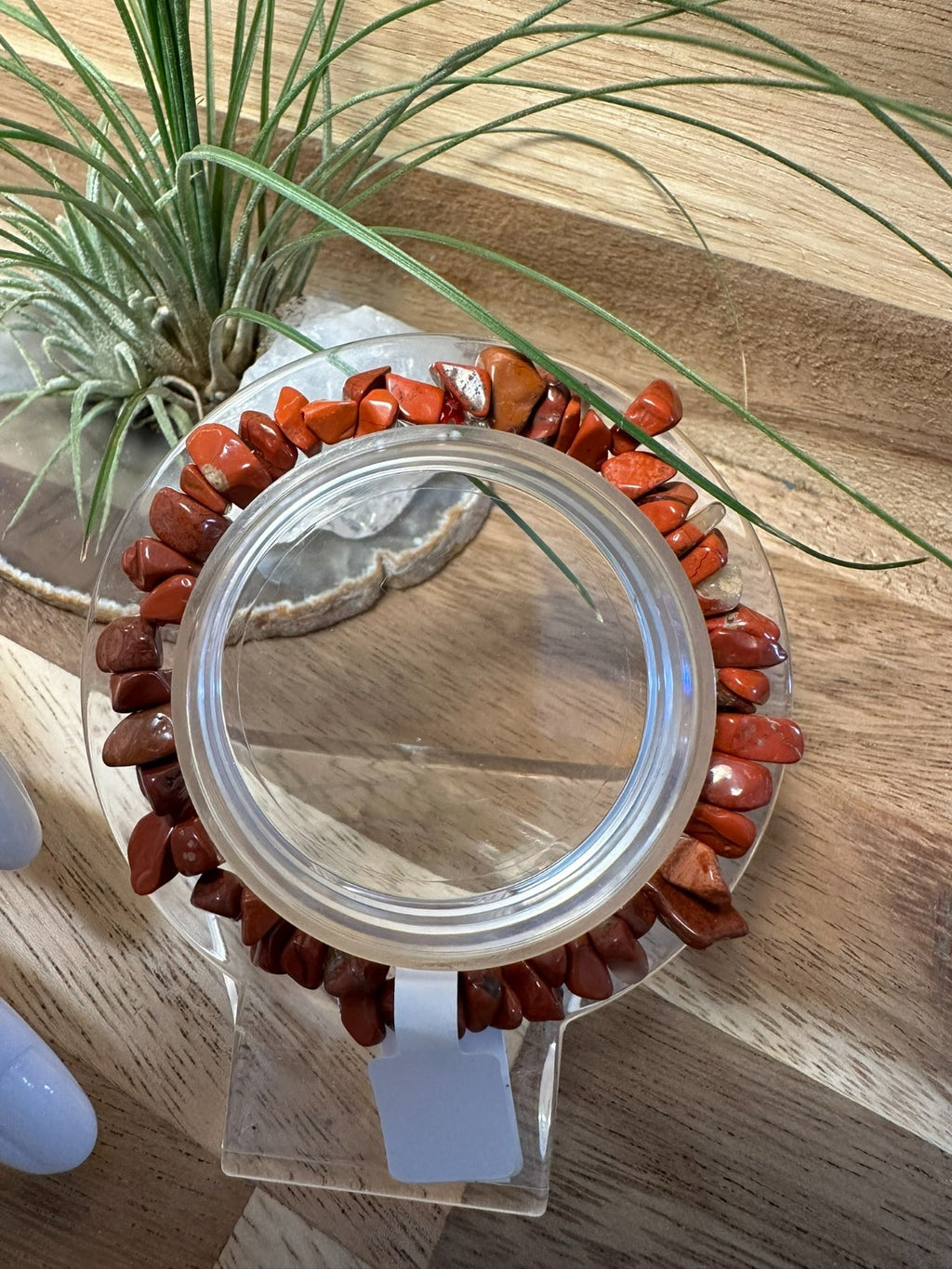 Red Jasper Crystal Chip Bracelet – Elastic ~ Strength • Stability • Grounding