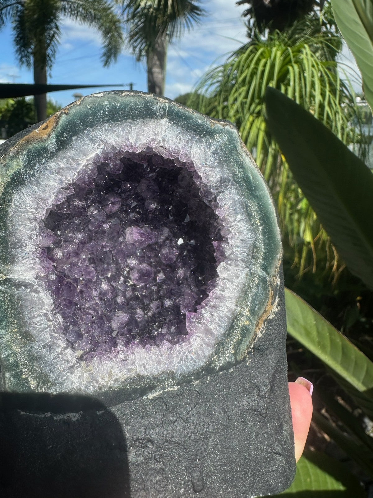 Large Amethyst Geode Crystal Cave ~ Natural Druzy Healing Stone ~ 1.58 kg