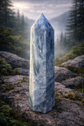Blue Kyanite Tower – Polished Crystal Point Alignment • Communication • Calm 8.5
