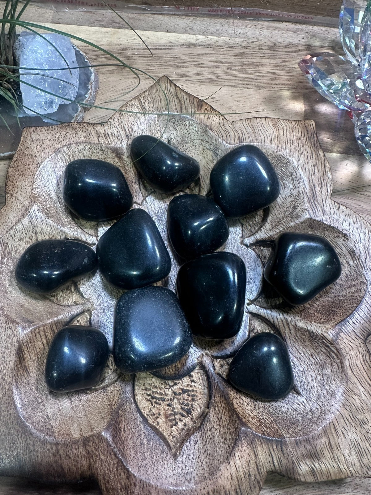 Shungite Tumble Stone ~ 100 gm ~ Natural Stone Tumbled and Polished ~ Australia