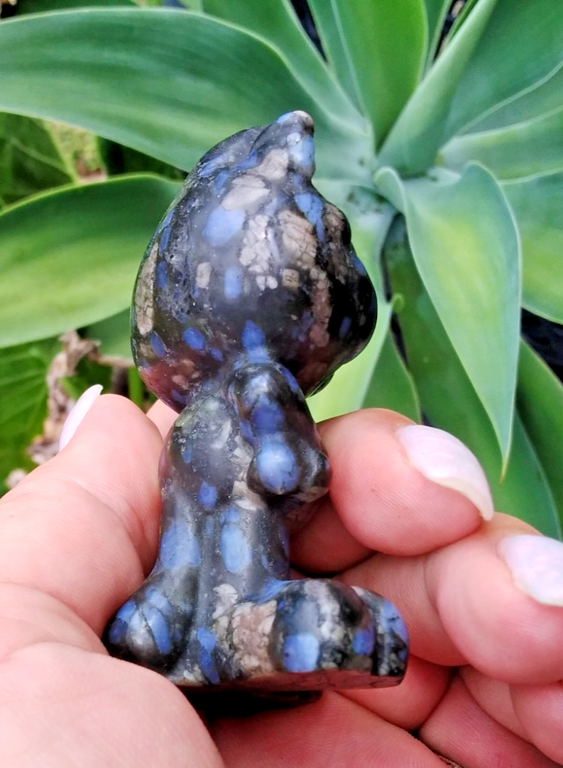 Natural Rhyolite Garfield Carving – Crystal Figurine Balance • Growth •