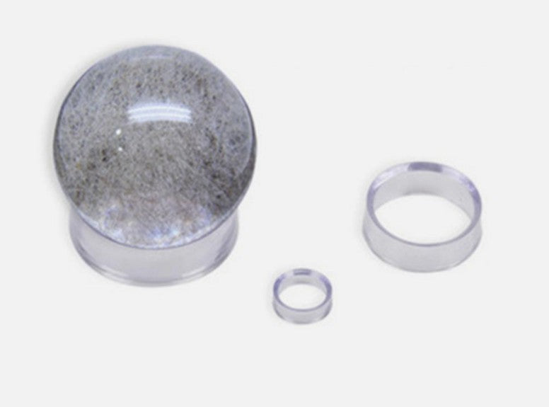Clear Display Stand – Acrylic Sphere Holder Ring Crystal Balls & Stone 3 x 1 cm
