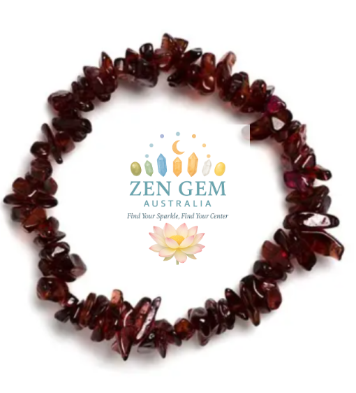 Garnet Bracelet – Elastic ~ Passion • Strength • Vitality