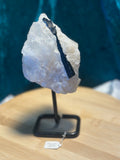 Stunning Black TOURMALILNE with Quartz & Mica Matrix ~ on stand ~ From Brazil