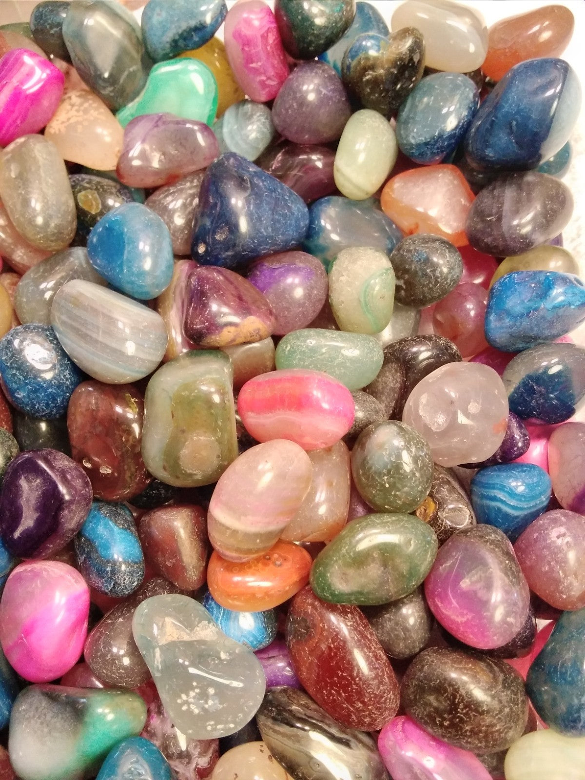 Agate Tumble Stone Mix ~ 100 gm ~ Natural Stone Tumbled and Polished ~ Australia