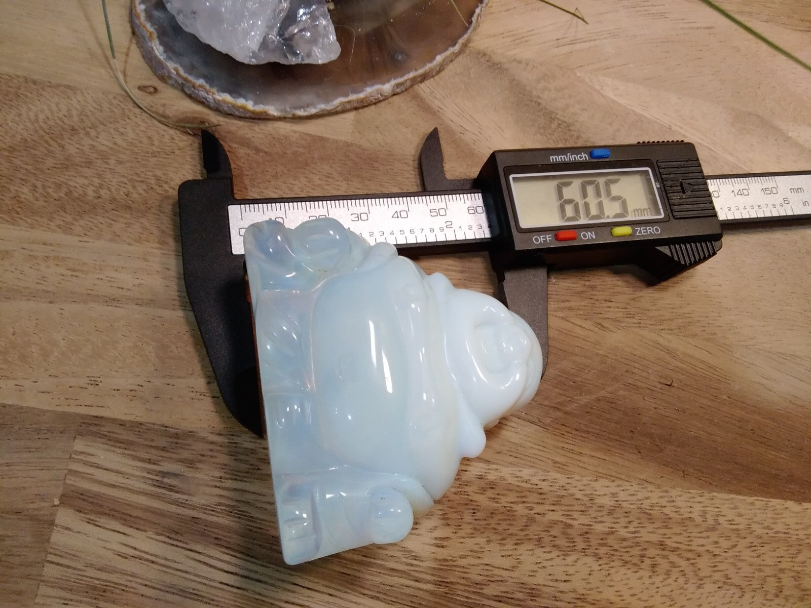 Opalite Buddha Crystal Statue Small Carving Healing Stone Meditation Decor Gift