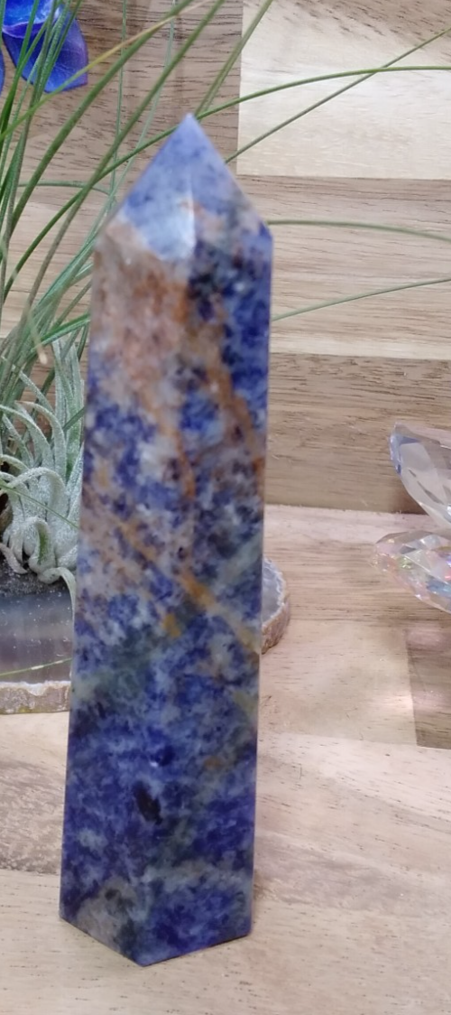 Sodalite Tower ~ 9.5 cm ~ Crystal Generator ~ Blue Stone Healing Crystal ~ 98 g