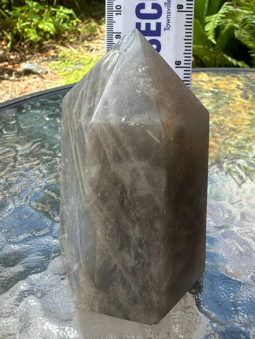 Blue Rose Quartz Tower Generator Crystal Point Healing Stone Natural Polished ~B