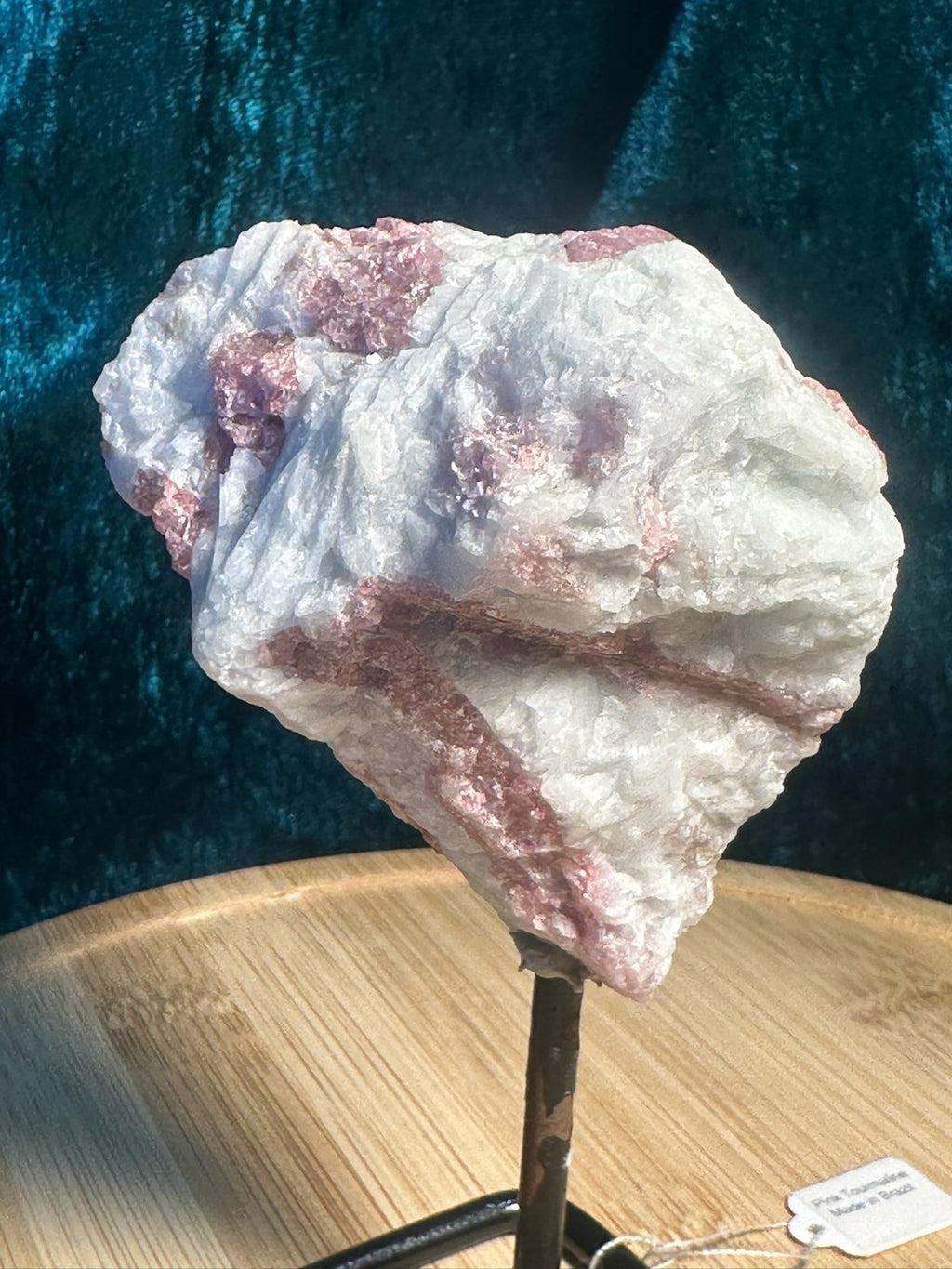 Pink TOURMALINE in Feldspar ~ 262 gms ~Natural Crystal Healing Gem ~ Brazil