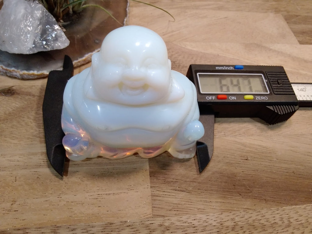 Opalite Buddha Crystal Statue Small Carving Healing Stone Meditation Decor Gift