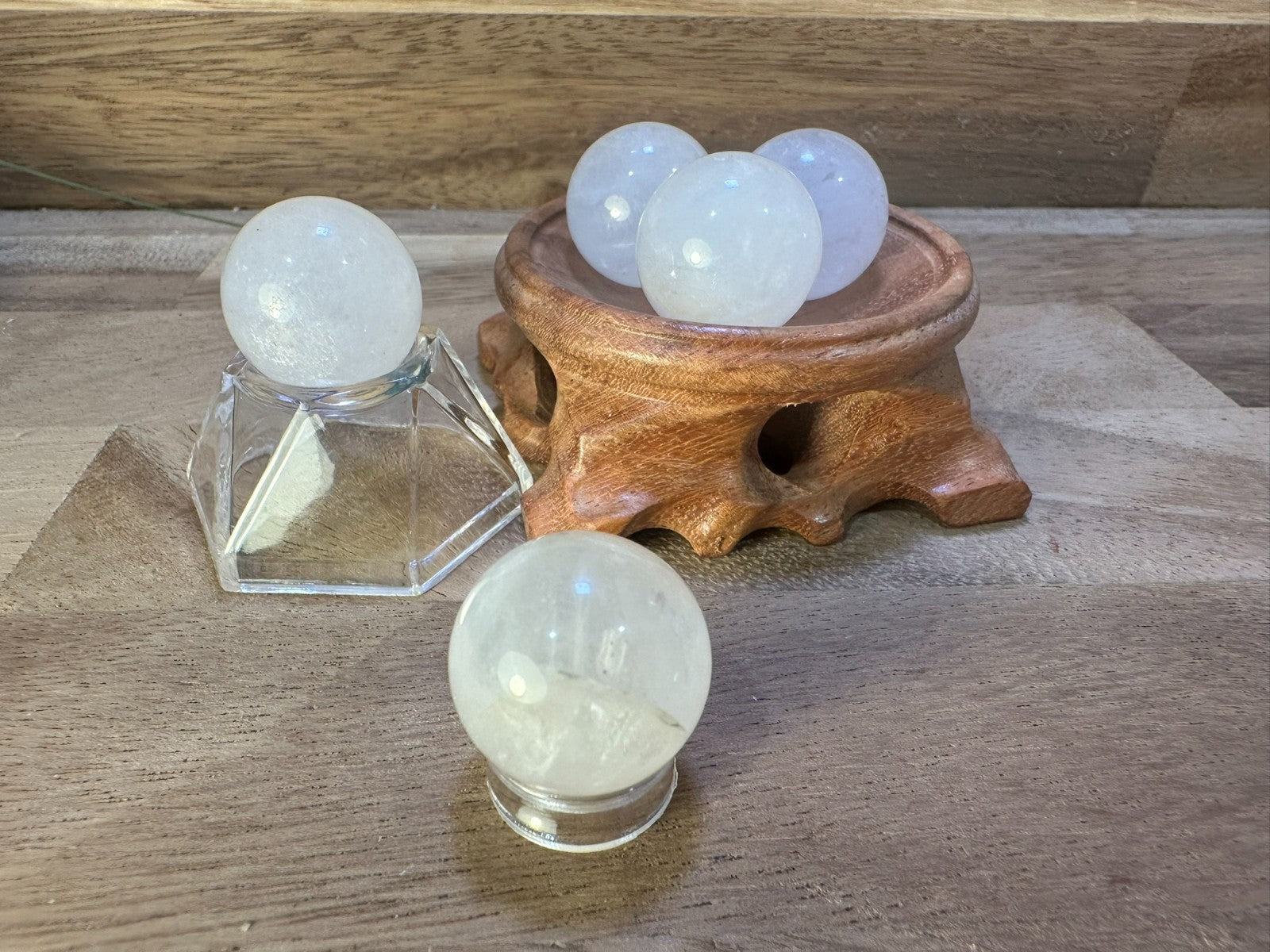 White Quartz / Milky Quartz Sphere 2cm – Mini Crystal Ball Clarity • Cleansing •