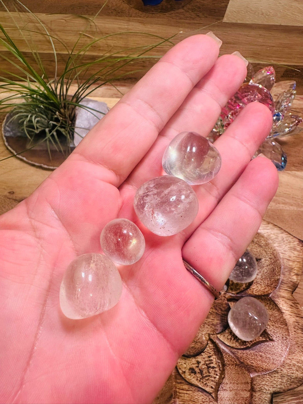 Clear Quartz Tumble ~ 100 gm ~ Natural Tumbled and Polished ~ Australia