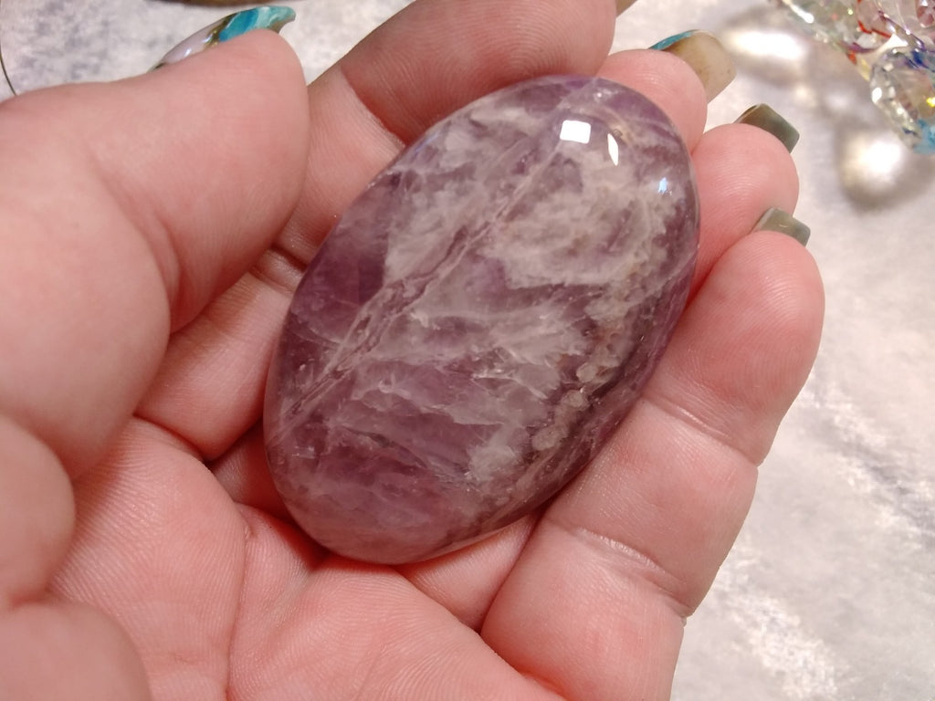 Palm stone Amethyst ~