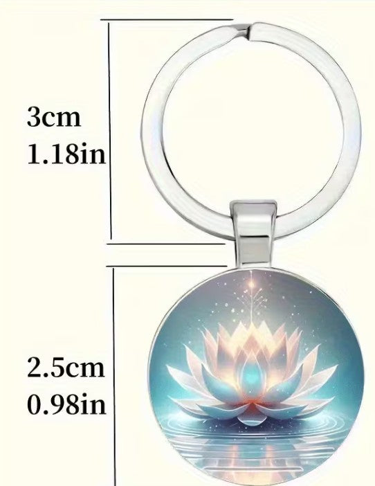 Tree of Life ~ Yin Yang ~ Key ring ~ Keychain ~ Spiritual Keyrings – Silver