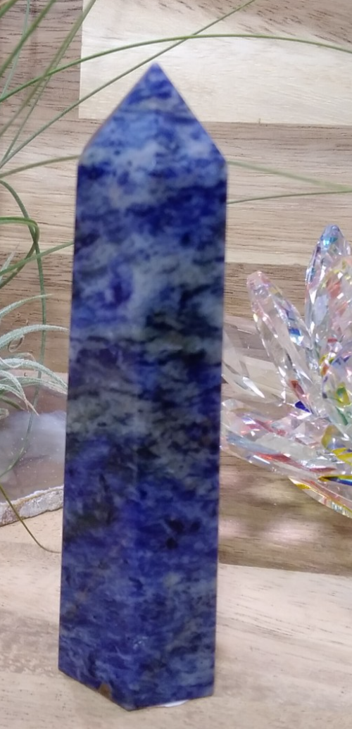 Sodalite Tower ~ 10 cm ~ Crystal Generator ~ Blue Stone Healing Crystal ~ 109 g
