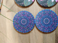 Boho Mandala Lotus design Neoprene Coasters – Absorbent Cup Holder ~ Car or Home