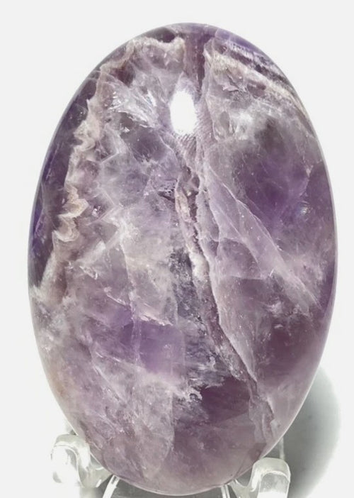 Amethyst Palm Stone ~ 68g ~  Natural Gemstone Crystal ~ Encourages Calm ~ (PS1)