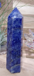 Sodalite Tower ~ 10cm ~ Crystal Generator ~ Blue Stone Healing Crystal ~ 110g
