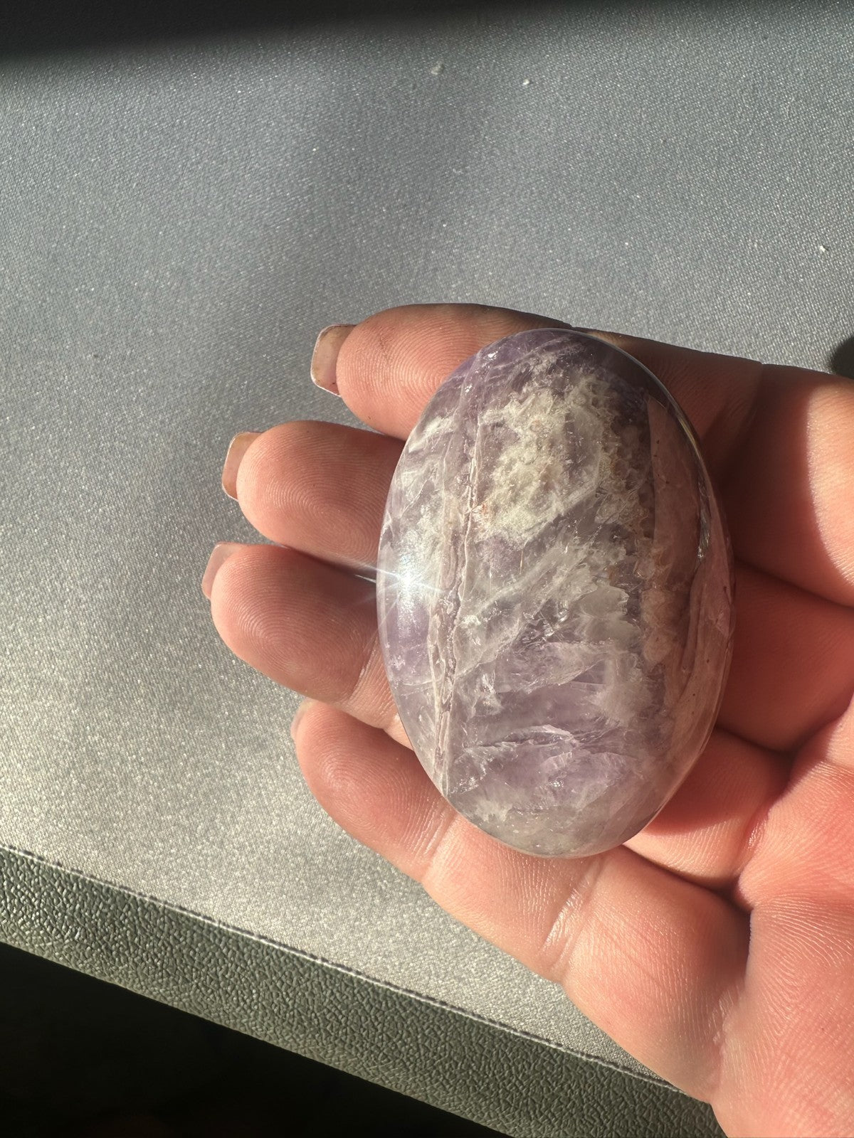 Palm stone Amethyst ~