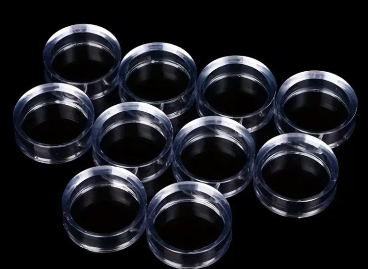Clear Display Stand – Acrylic Sphere Holder Ring Crystal Balls & Stone 3 x 1 cm
