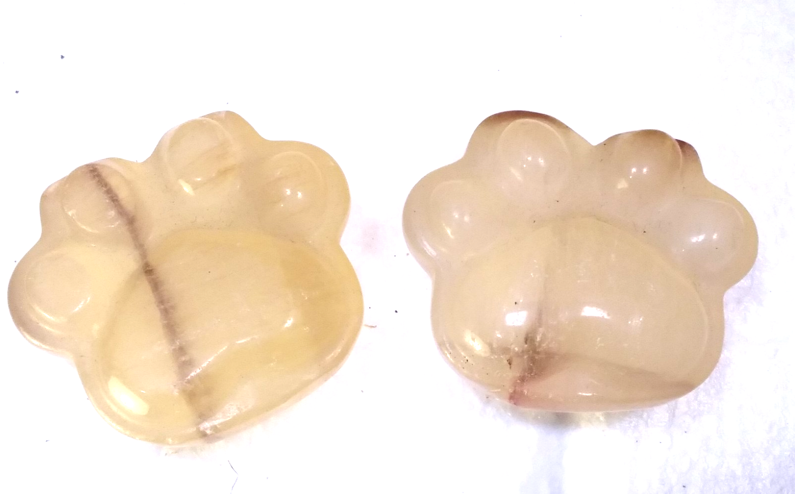 Yellow Flurorite Paw Print – Polished Crystal ~Clarity • Focus • Positive Energy