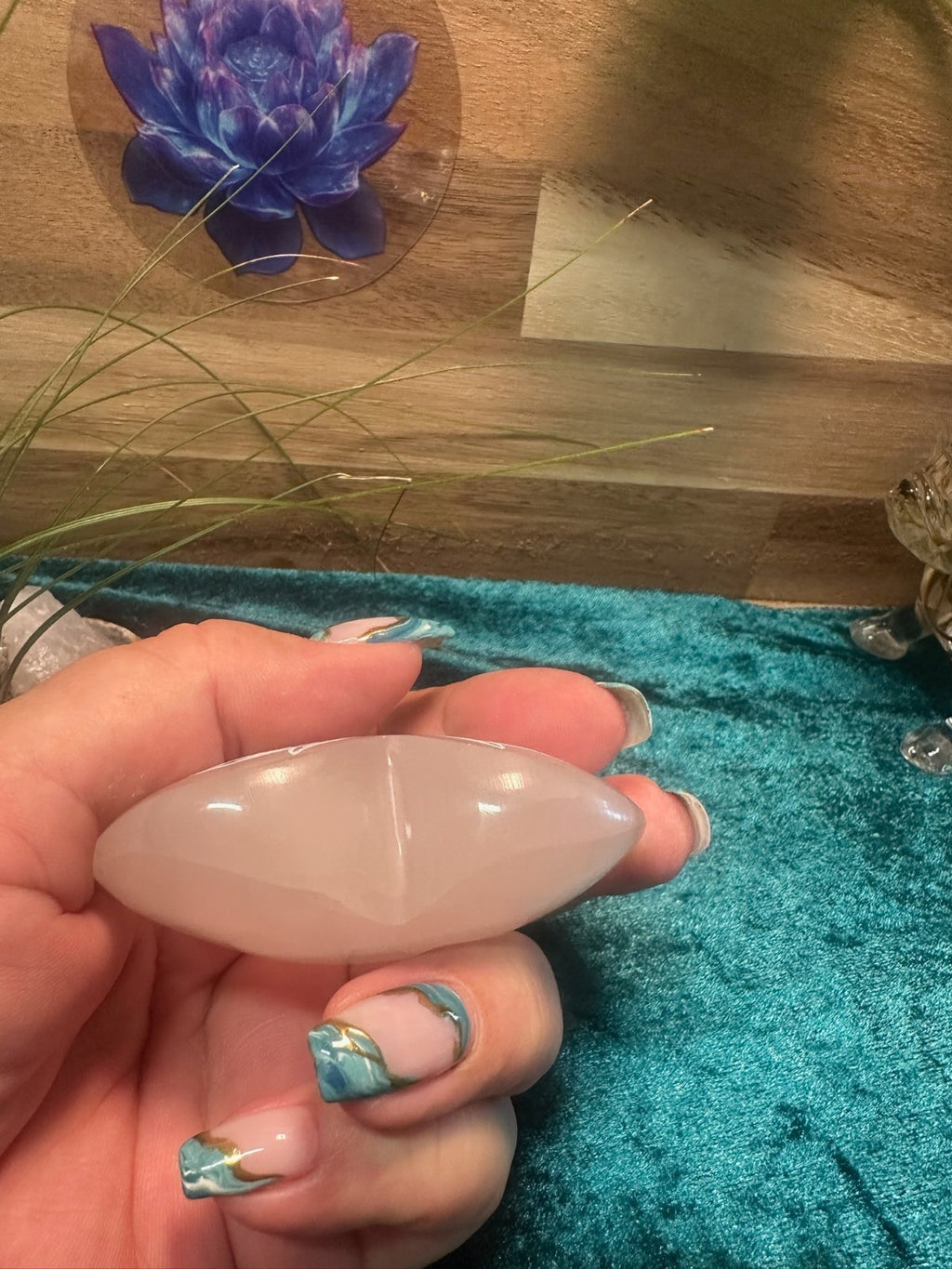 Hand Carved Selenite Heart Crystal ~ Cleanse • Calm • Protect Your Space