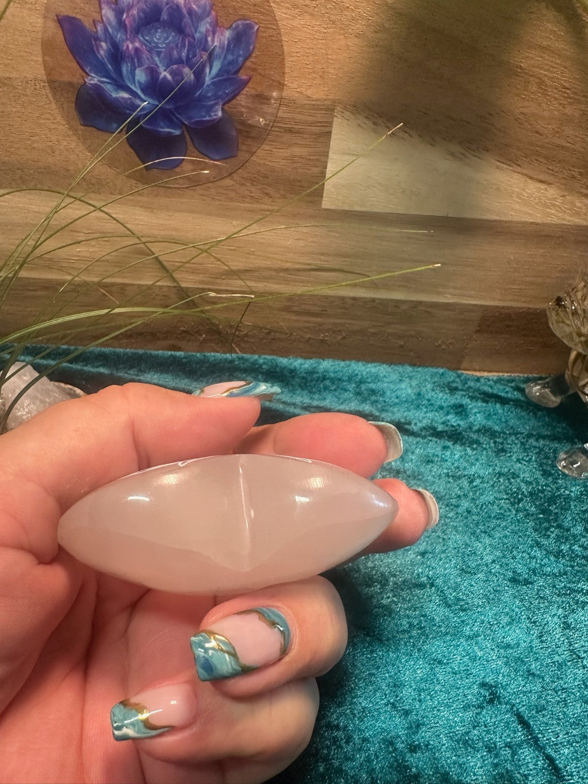 Hand Carved Selenite Heart Crystal ~ Cleanse • Calm • Protect Your Space