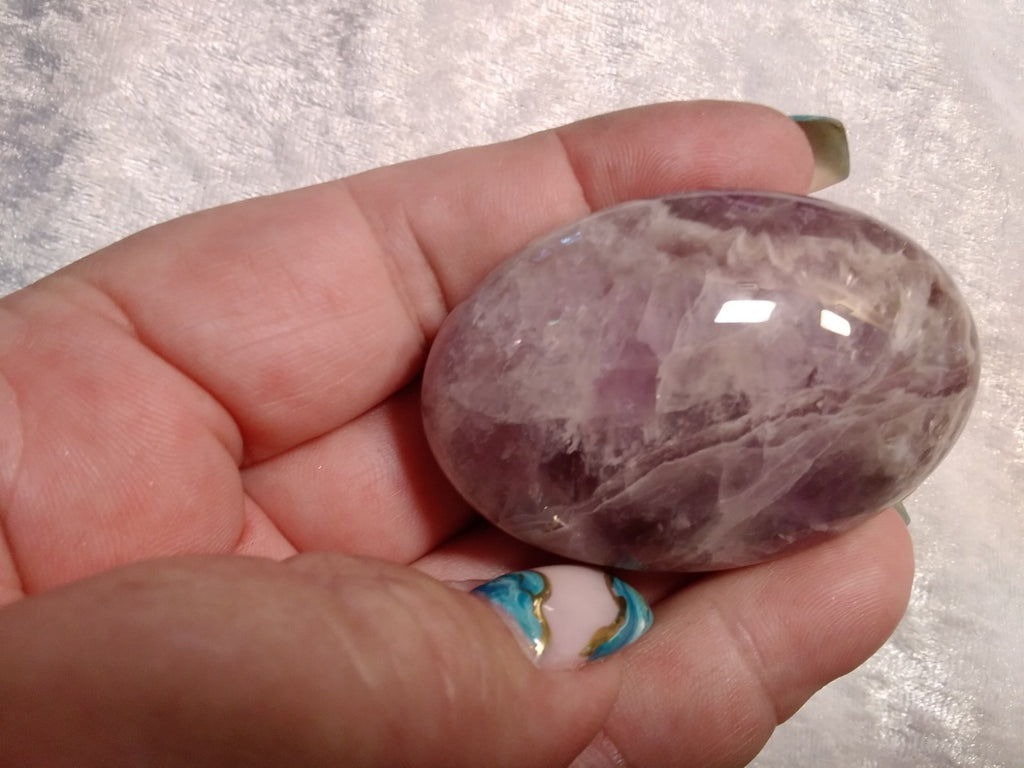 Palm stone Amethyst ~