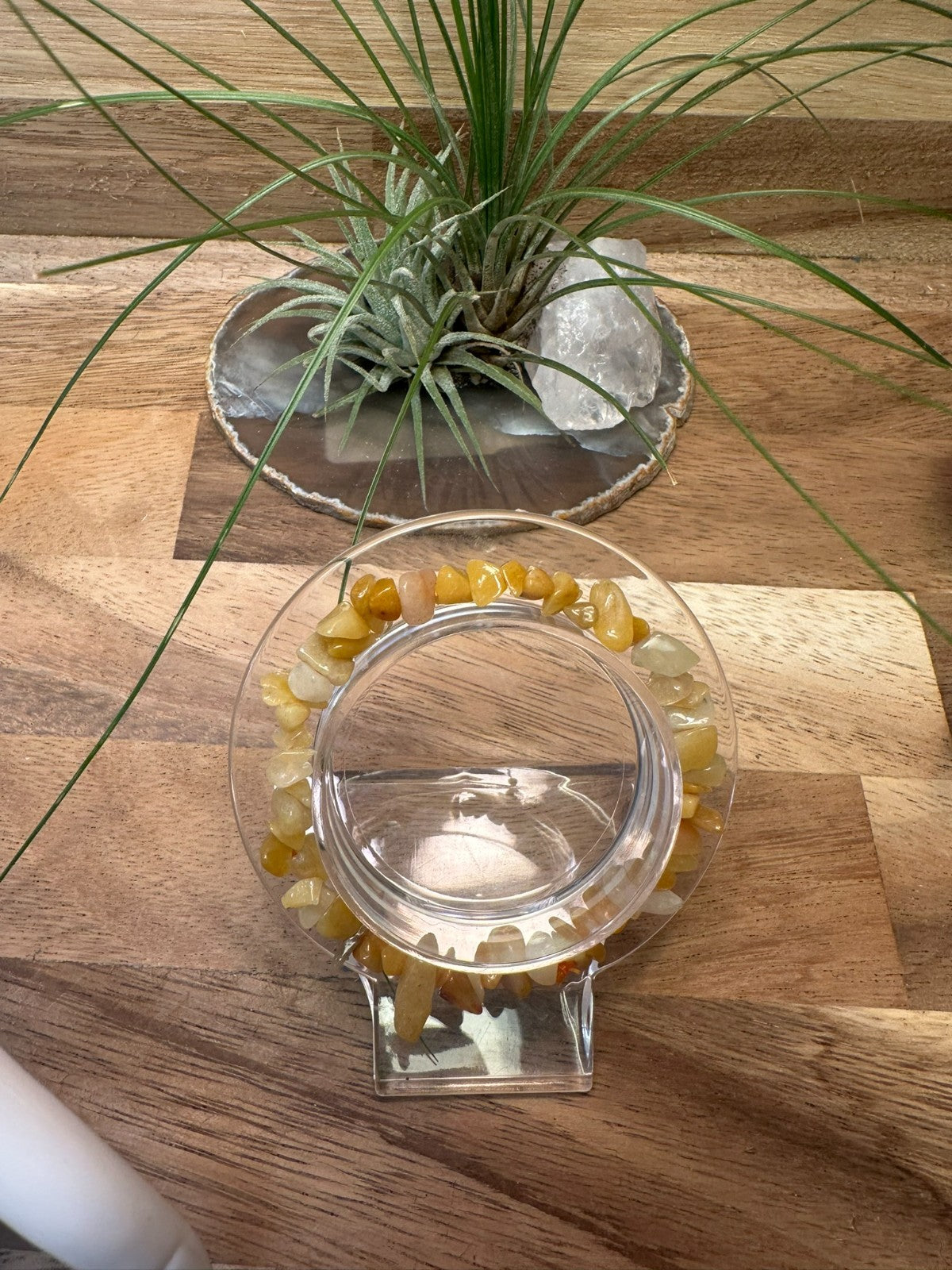 Sunstone Crystal Chip Bracelet – Elastic ~ Joy • Confidence • Positive Energy