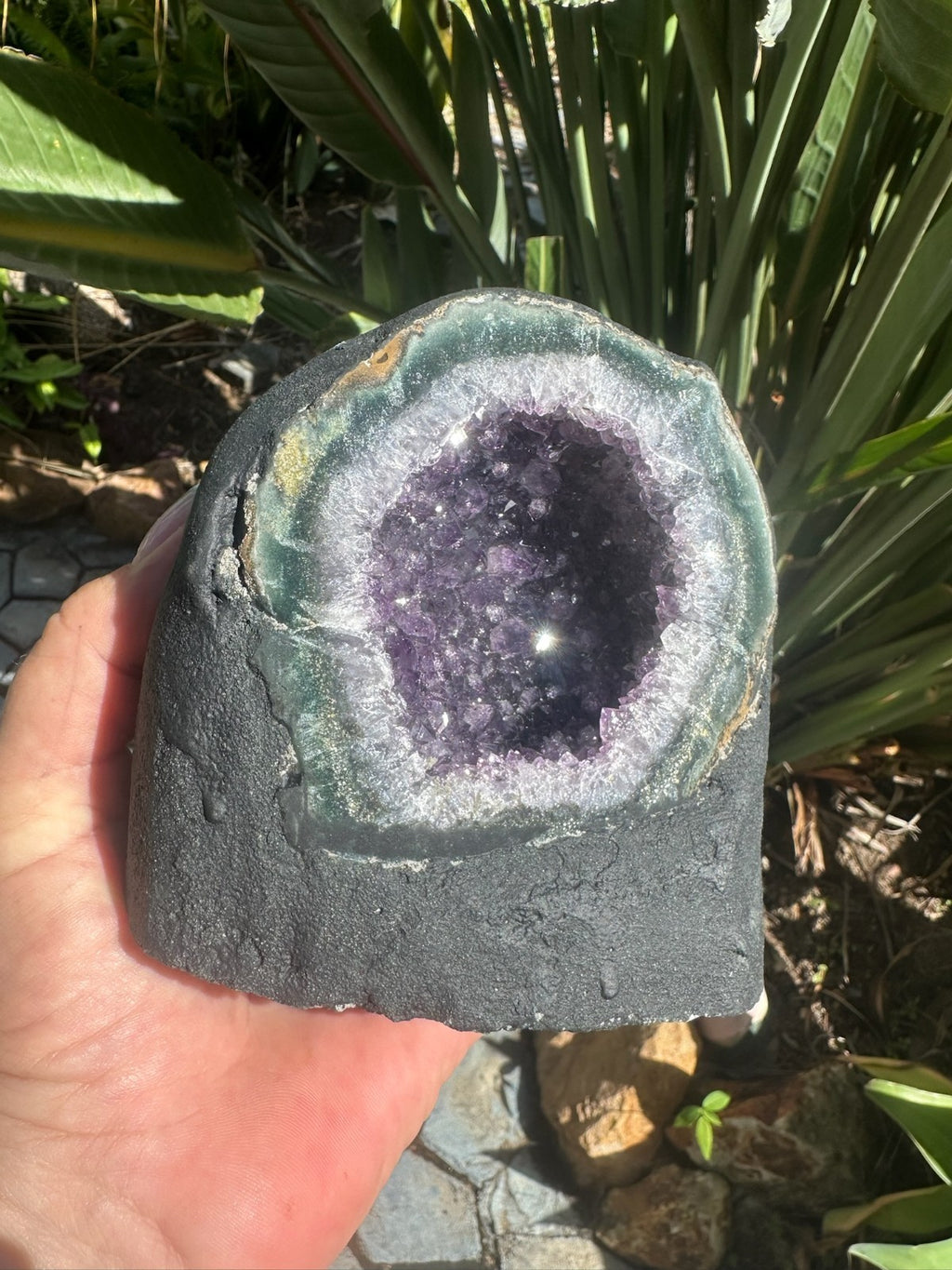 Large Amethyst Geode Crystal Cave ~ Natural Druzy Healing Stone ~ 1.58 kg