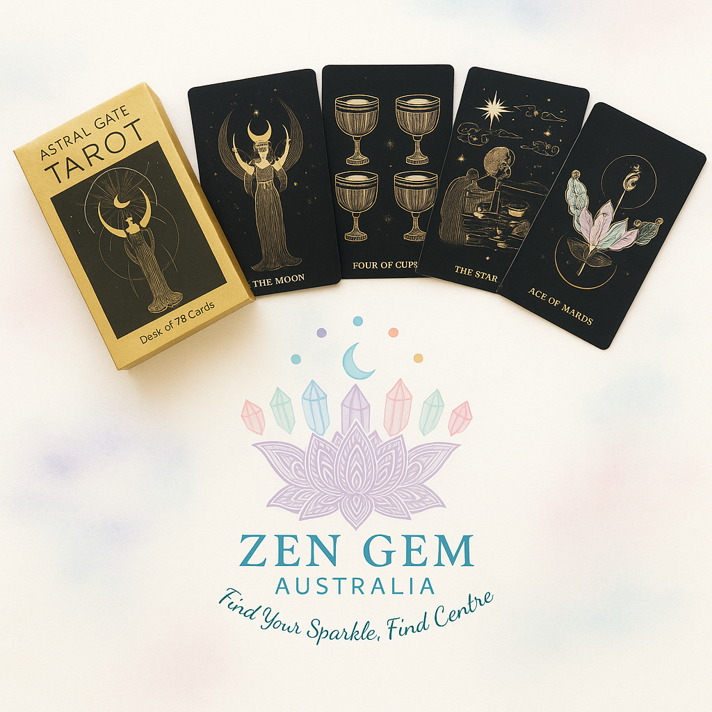 ASTRAL GATE Tarot Card Deck – 78 Cards with Artwork by Kaleriia Tverdokhlib
