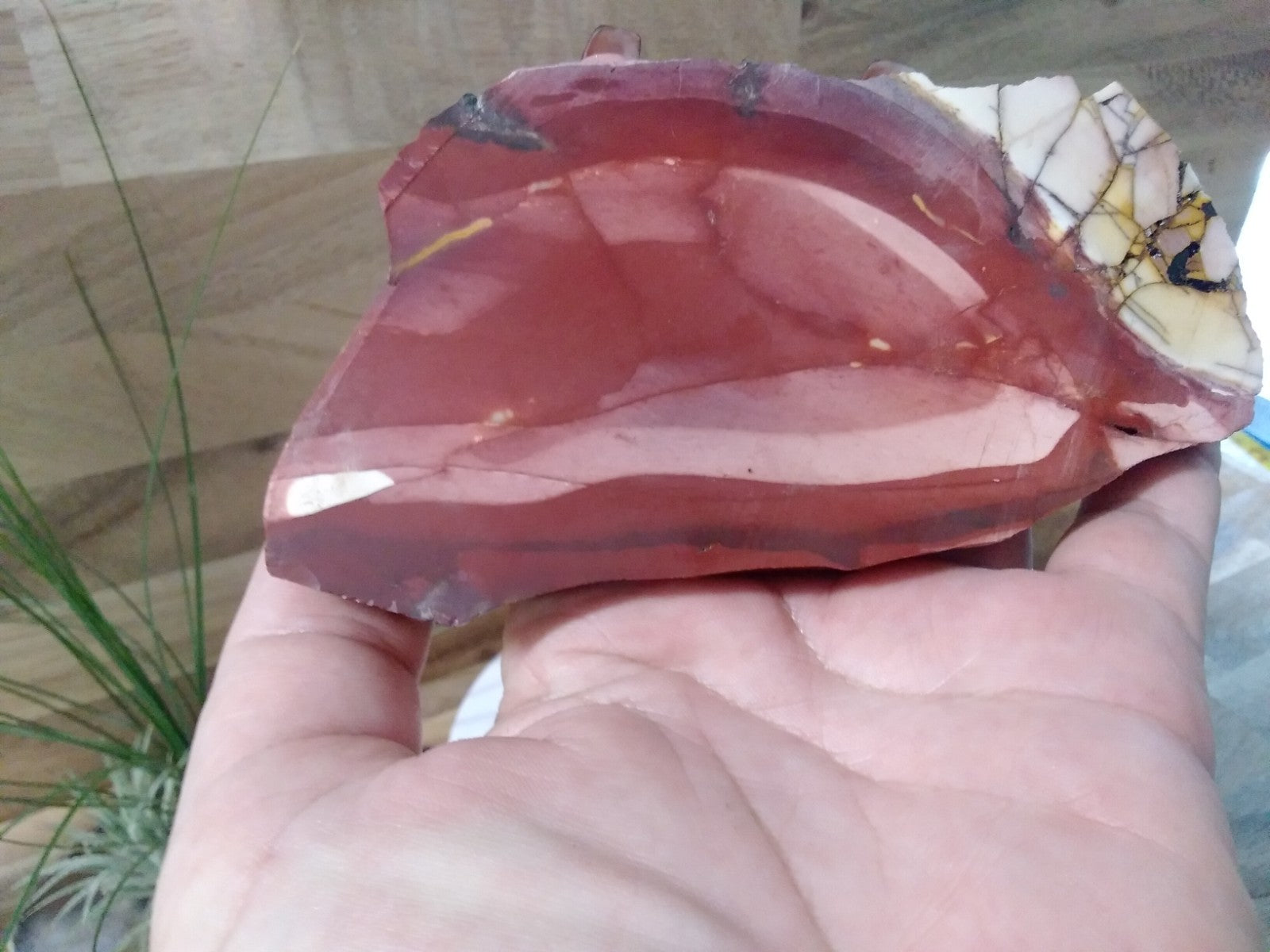 Natural Brecciated Mookaite Jasper Slab ~ Pilbara WA ~ 278 grams ~ 15 cm