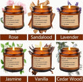 Long-Lasting Soy Wax Candle Set (6 Pack) ~ Relax ~ Restore ~ Calm