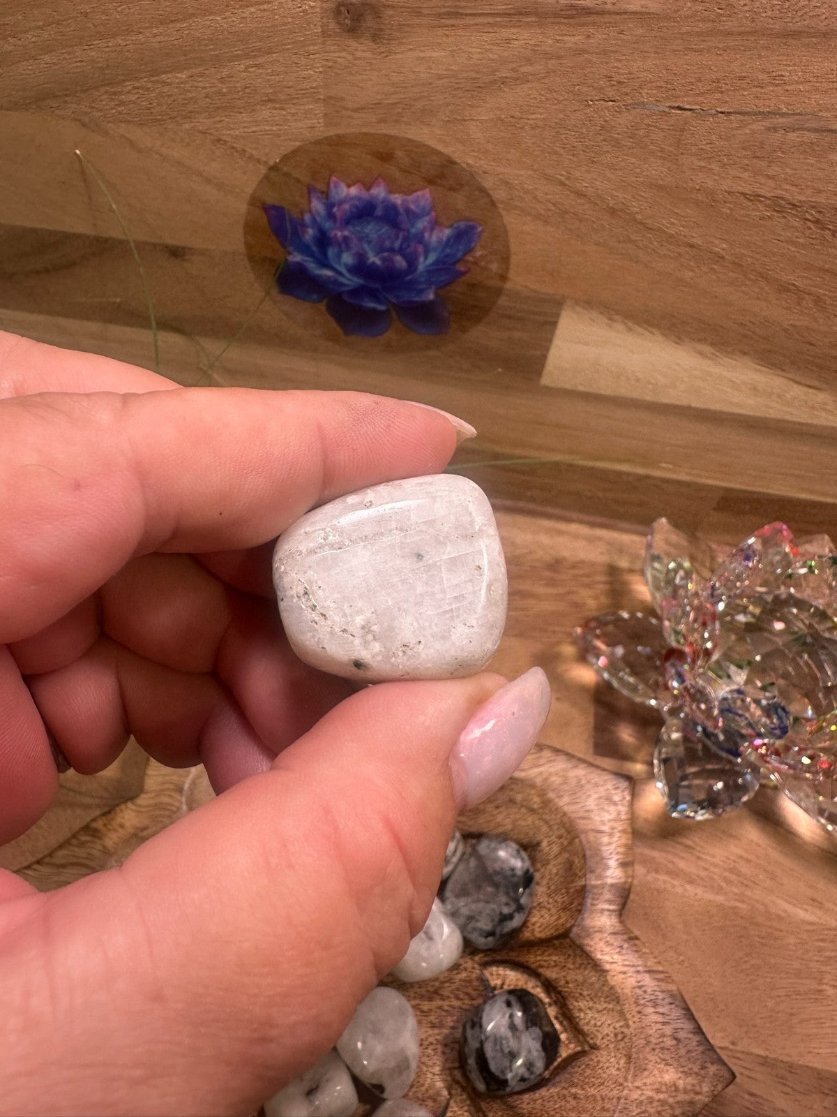 Rainbow Moon Stone Tumble~ each ~ Natural Stone Tumbled and Polished ~ Australia