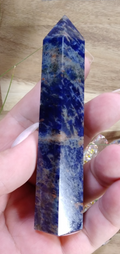 Sodalite Tower ~ 11cm ~ Crystal Generator ~ Blue Stone Healing Crystal ~ 112g