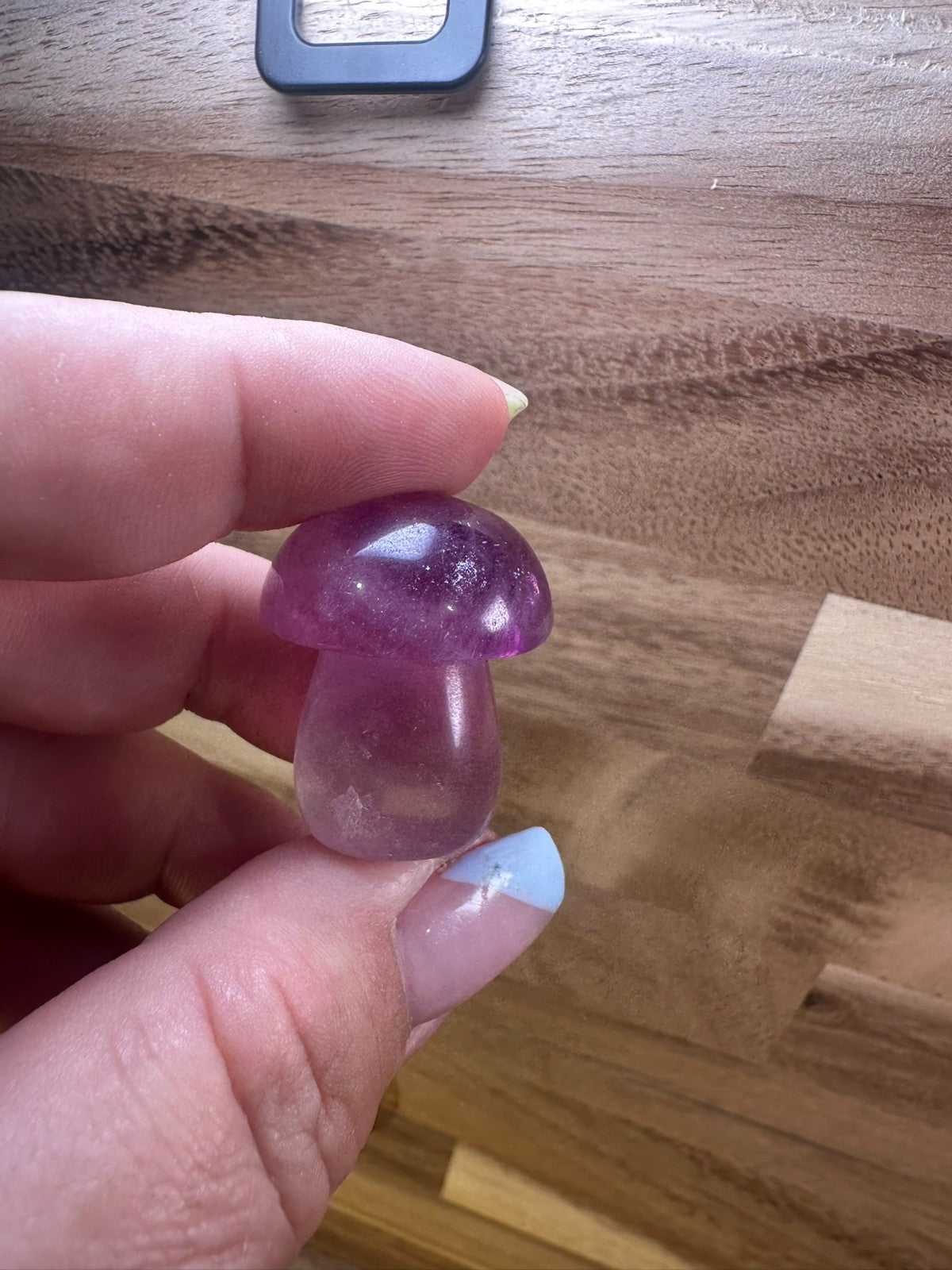 Fluorite Mushroom Carvings – Mini Crystal 25-35 gms Clarity • Focus • Protection