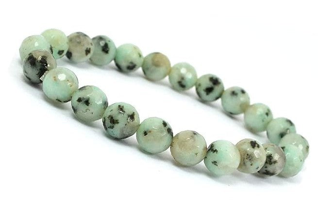 Kiwi Calcite Bracelet – 8mm Beads Calm • Emotional Balance • Heart Energy