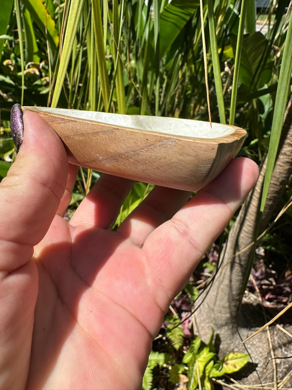 💎 Teak Wood & Capiz Shell Heart Bowl 🤍✨