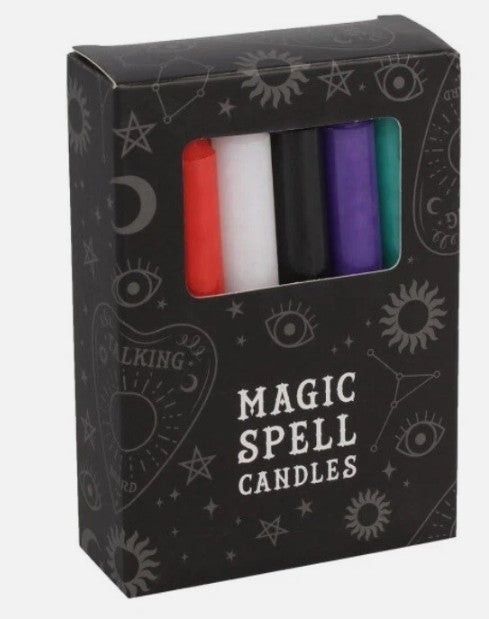 Magic Spell Candles Pack of 12 10cm Ritual Manifestation Wicca Meditation Candle