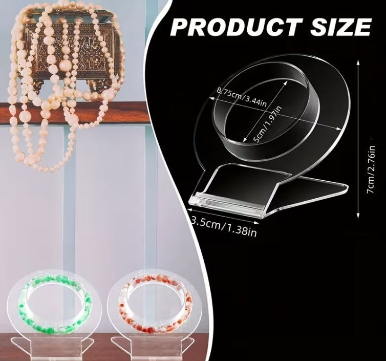 Clear Bracelet Display ~ Rack Acrylic Jewelry Holder Durable Storage Stand