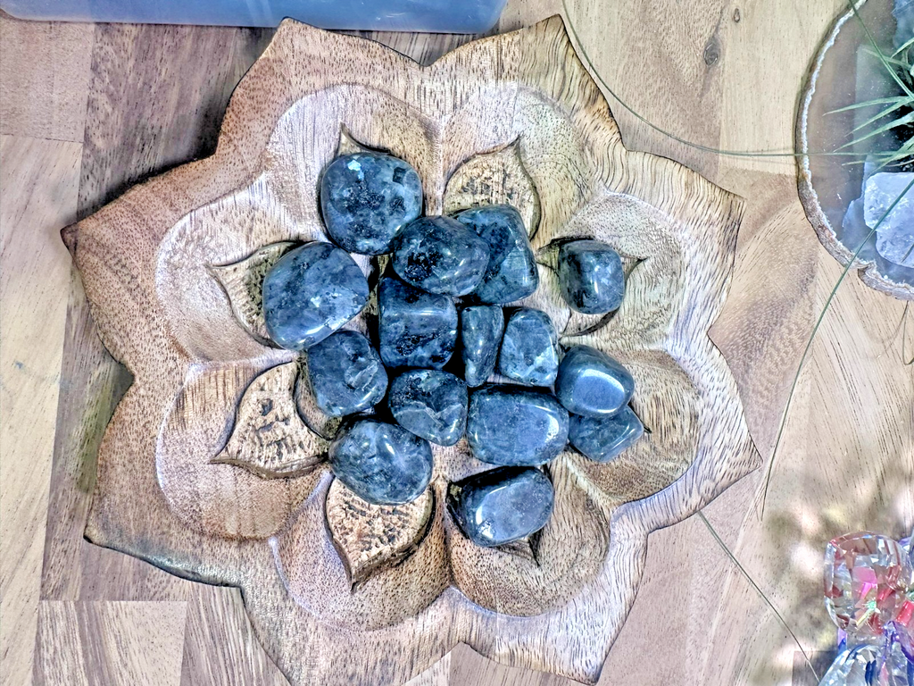 Larvikite Tumble ~ 100 gm ~ Natural Tumbled and Polished ~ Australia