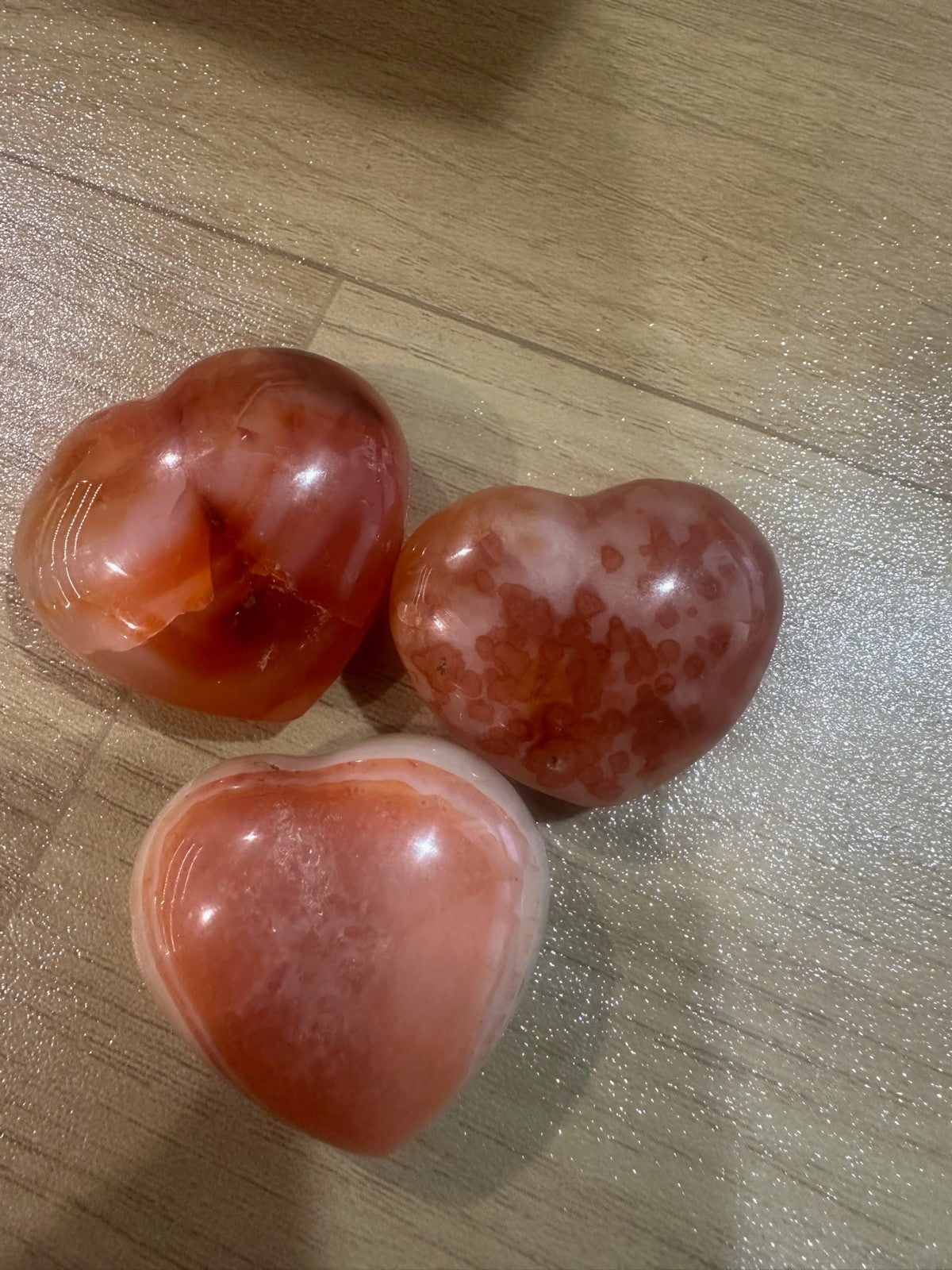Carnelian Crystal Heart x 1 – Polished Stone 3–4cm Confidence • Motivation