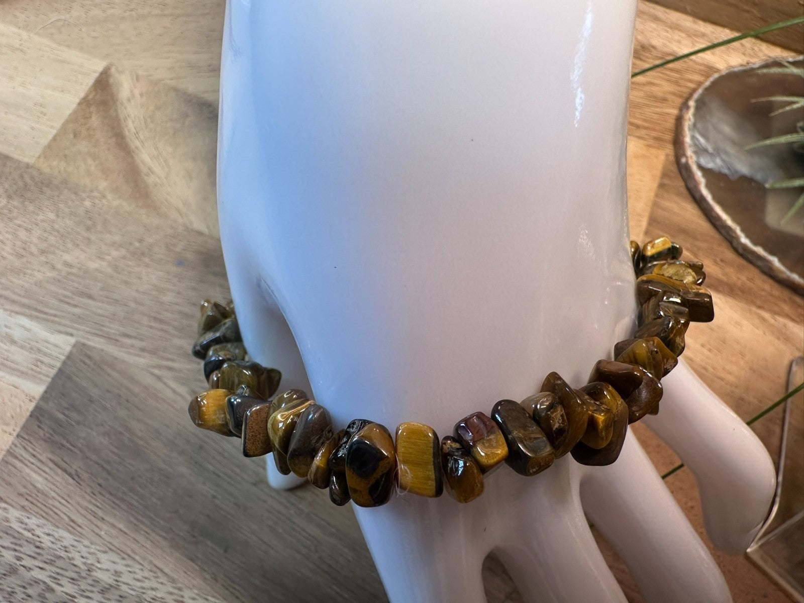 Tigers Eye Chip Bracelet – Elastic ~ Confidence • Courage • Grounding