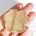 Yellow Flurorite Paw Print – Polished Crystal ~Clarity • Focus • Positive Energy