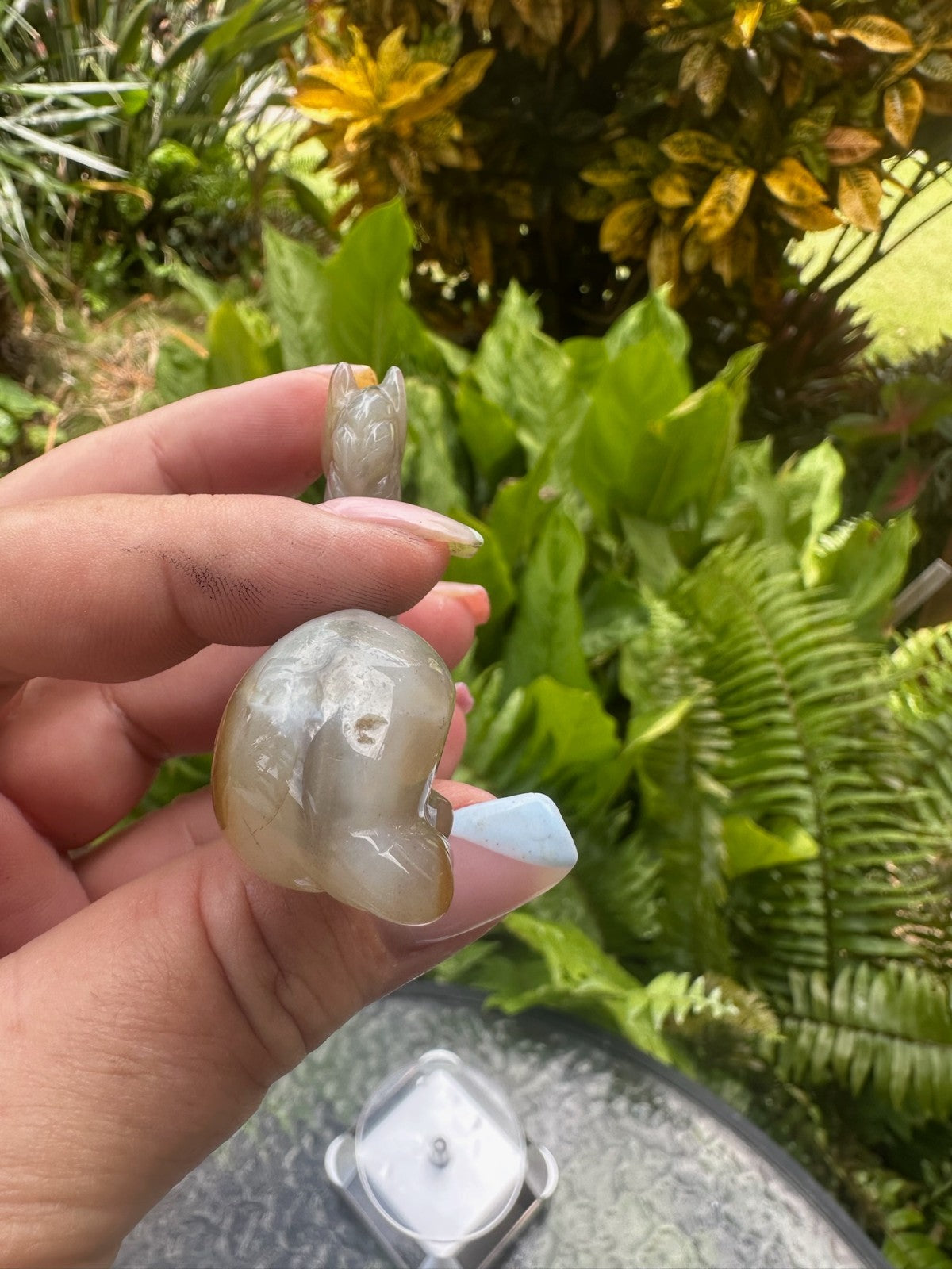 Agate Horse Carving ~ 7.5cm ~ Natural Crystal Horse Figurine ~ Animal Statue (B)
