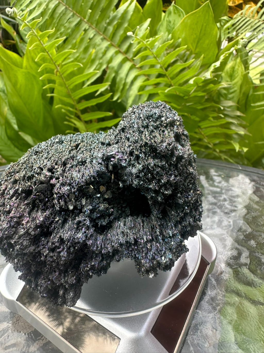 Rainbow Hematite ~ Crystal Cluster ~ Iridescent Metallic Mineral Specimen ~ 275g
