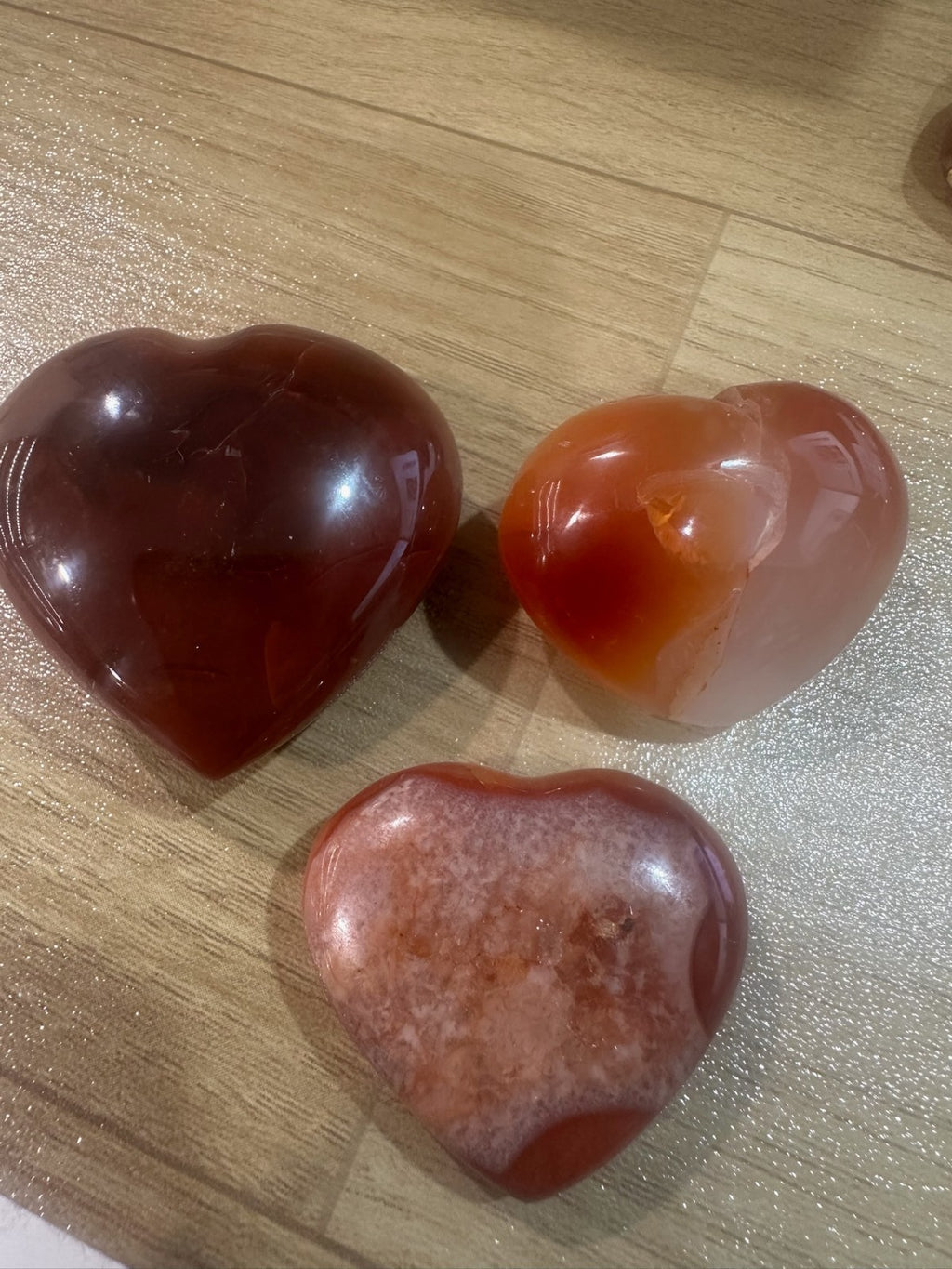 Carnelian Crystal Heart x 1 – Polished Stone 3–4cm Confidence • Motivation