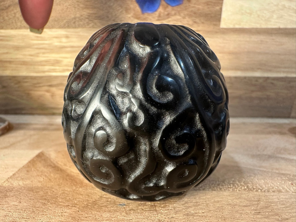 Mexican Lace Agate Skull Carving – 330g Transformation • Strength • Protection •