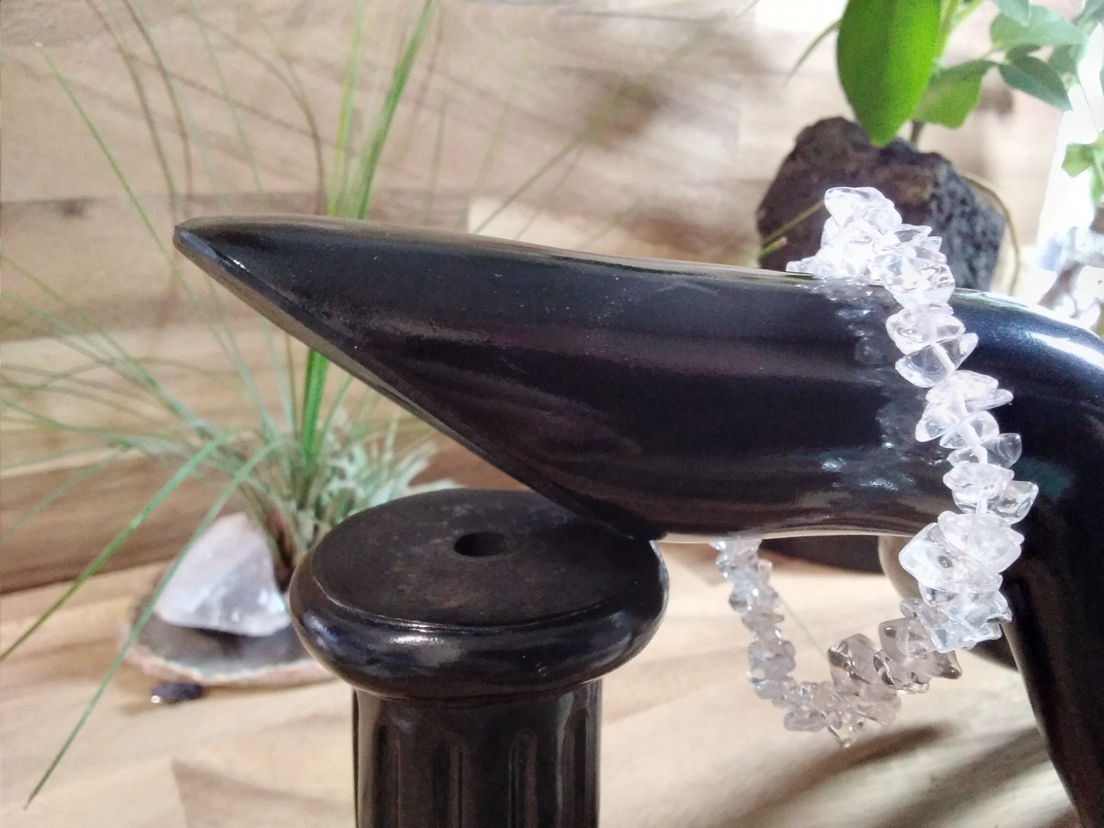 Clear Quartz Crystal Chip Bracelet – Elastic ~ Clarity • Amplification • Balance
