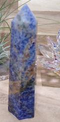 Sodalite Tower ~ 9.5 cm ~ Crystal Generator ~ Blue Stone Healing Crystal ~ 98 g